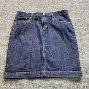 Gap Jeans Skirt Women's 10‎ Blue 32x18.5 Denim Y2K Coastal Festival Minimalist